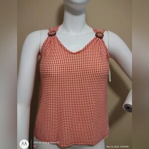 Beautiful Cure‎ Red & White Top Sz S